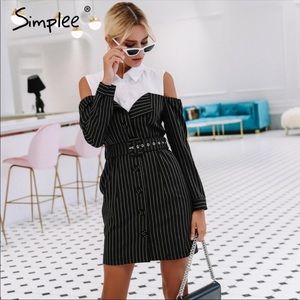 Pinstripe Dress
